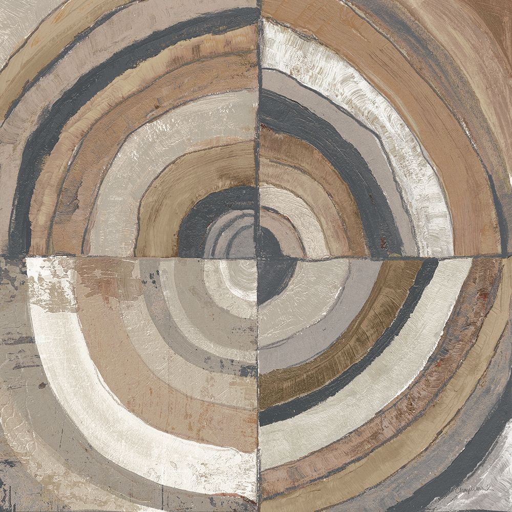 The Center I Abstract Crop Dark art print by Cheryl Warrick for $57.95 CAD