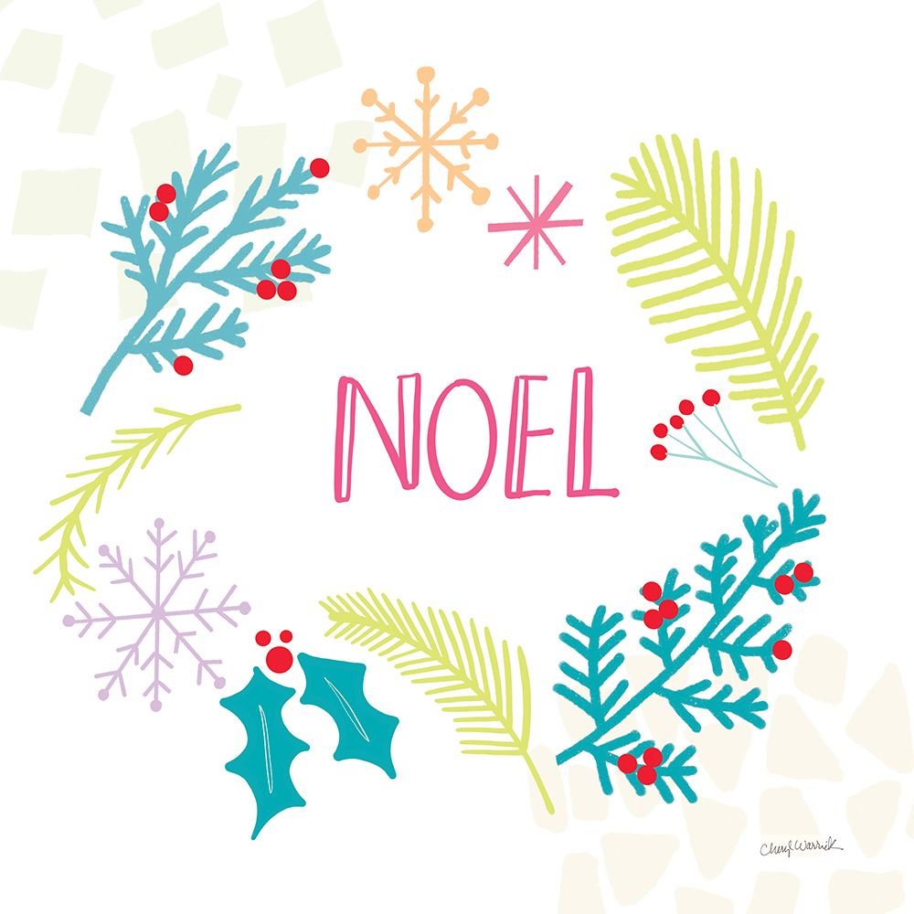 Peace Love Joy III Bright art print by Cheryl Warrick for $57.95 CAD