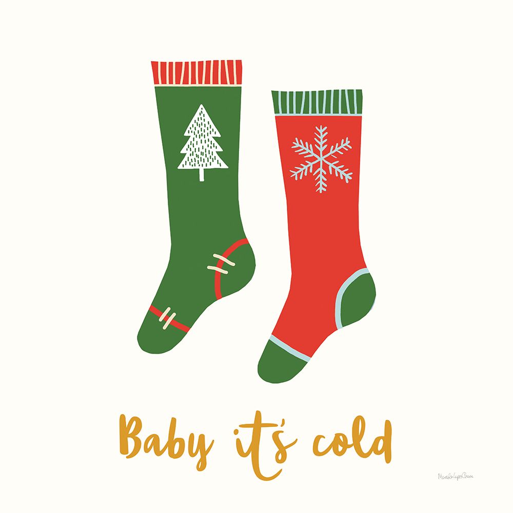 Merry Everything I Script art print by Mercedes Lopez Charro for $57.95 CAD