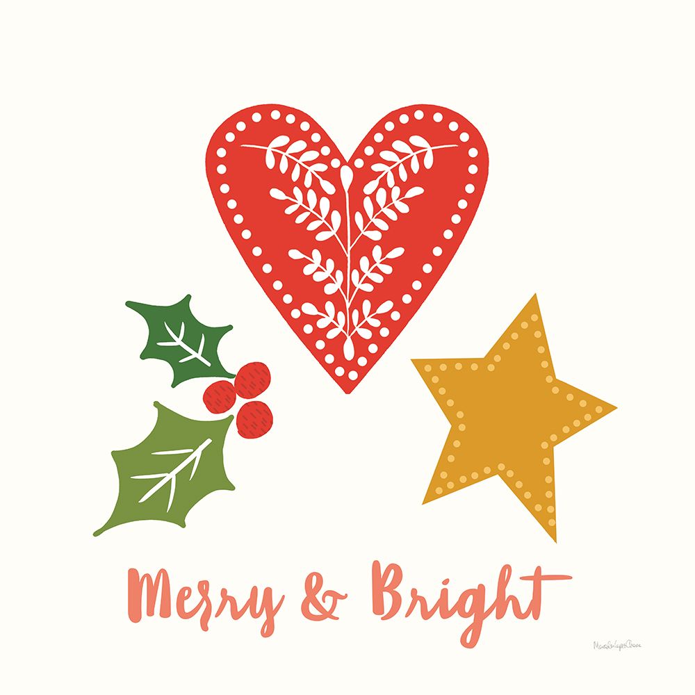 Merry Everything II Script art print by Mercedes Lopez Charro for $57.95 CAD