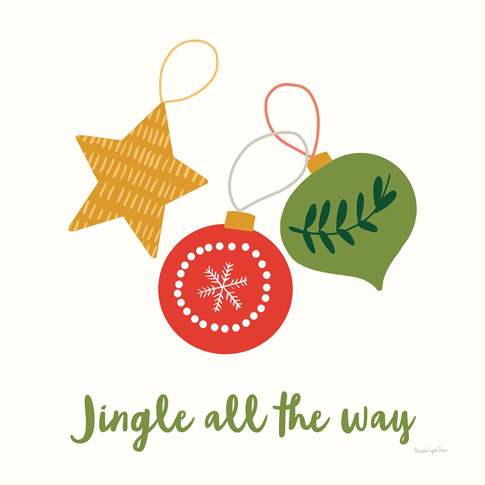 Merry Everything III Script art print by Mercedes Lopez Charro for $57.95 CAD