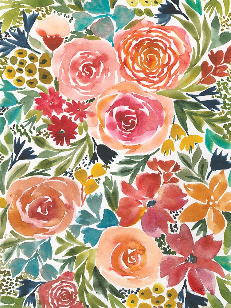 Garden Bliss I art print by Cheryl Warrick for $57.95 CAD