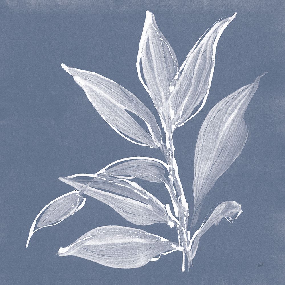 Leaf Study I Blue art print by Chris Paschke for $57.95 CAD