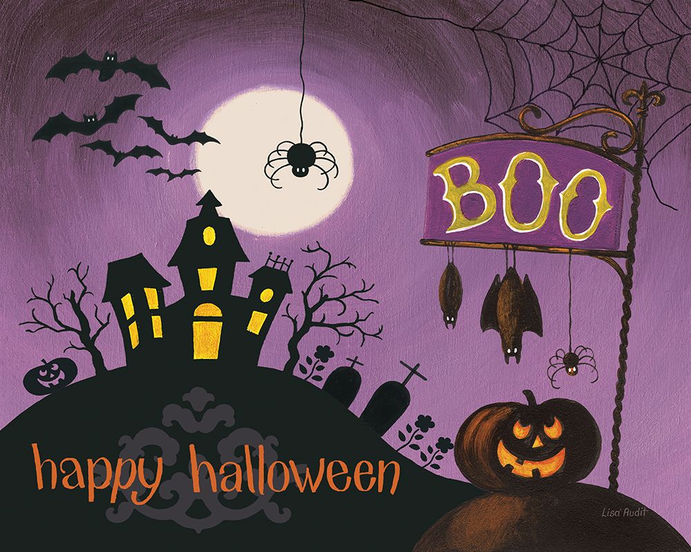Happy Haunting I art print by Lisa Audit for $57.95 CAD