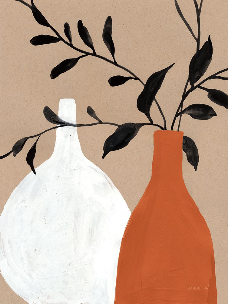 Slender Stems II Terracotta art print by Danhui Nai for $57.95 CAD