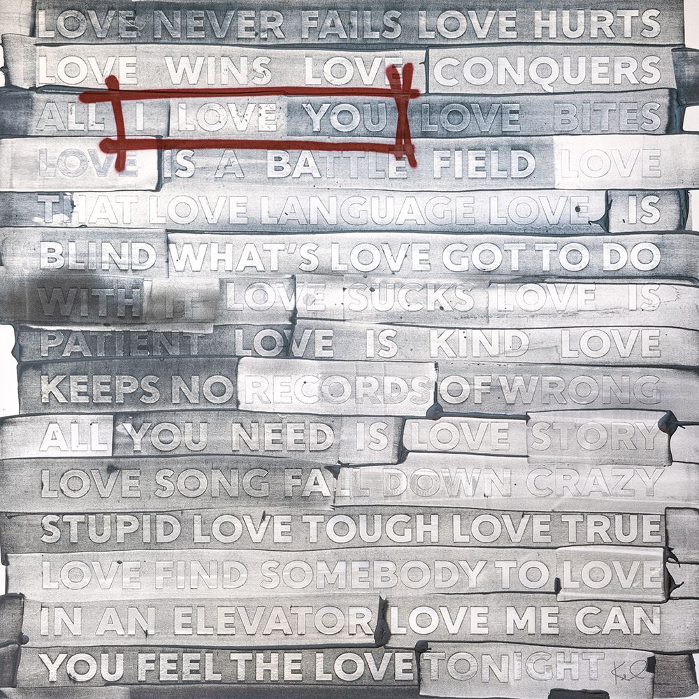 Graffiti Love Sq art print by Kent Youngstrom for $57.95 CAD
