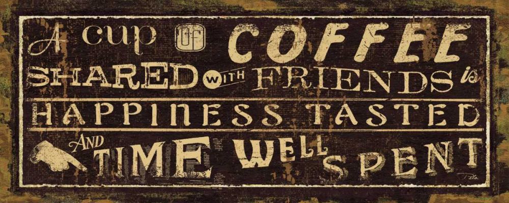 Coffee Quote III art print by Pela Studio for $57.95 CAD