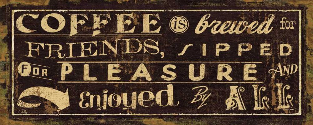 Coffee Quote IV art print by Pela Studio for $57.95 CAD