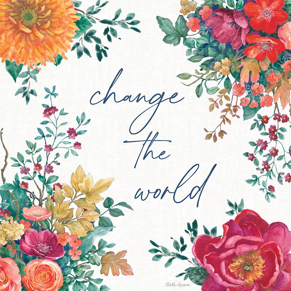 Floral Drama V art print by Beth Grove for $57.95 CAD