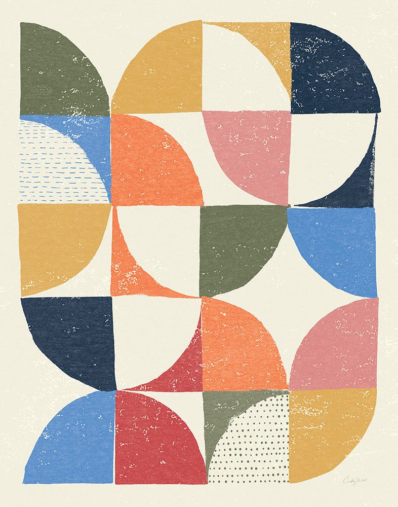 Colorful Night Sky I Retro art print by Courtney Prahl for $57.95 CAD