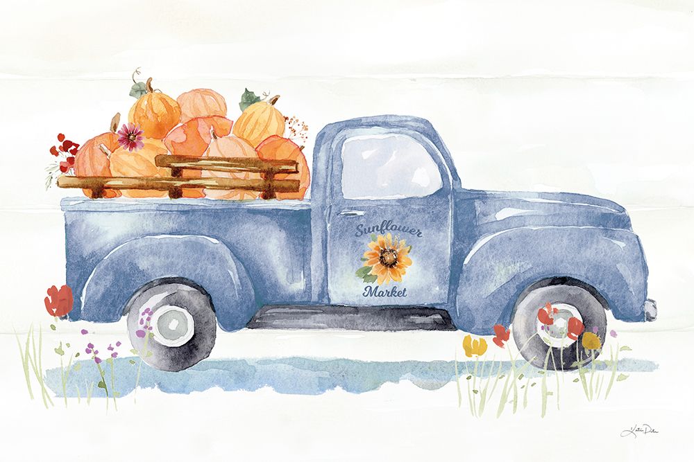 Autumn Ramble I Navy art print by Katrina Pete for $57.95 CAD