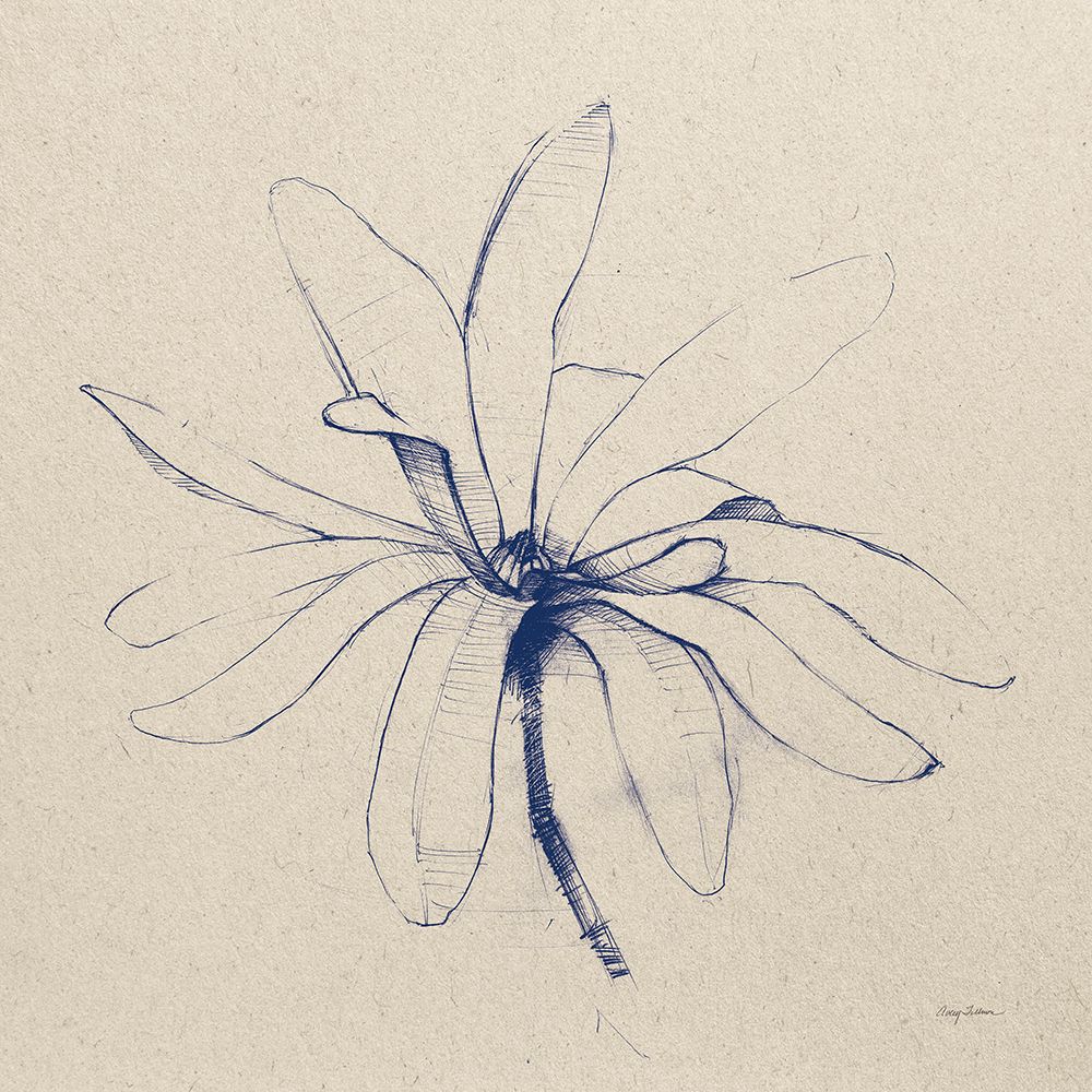 Modern Vintage Floral I Indigo art print by Avery Tillmon for $57.95 CAD