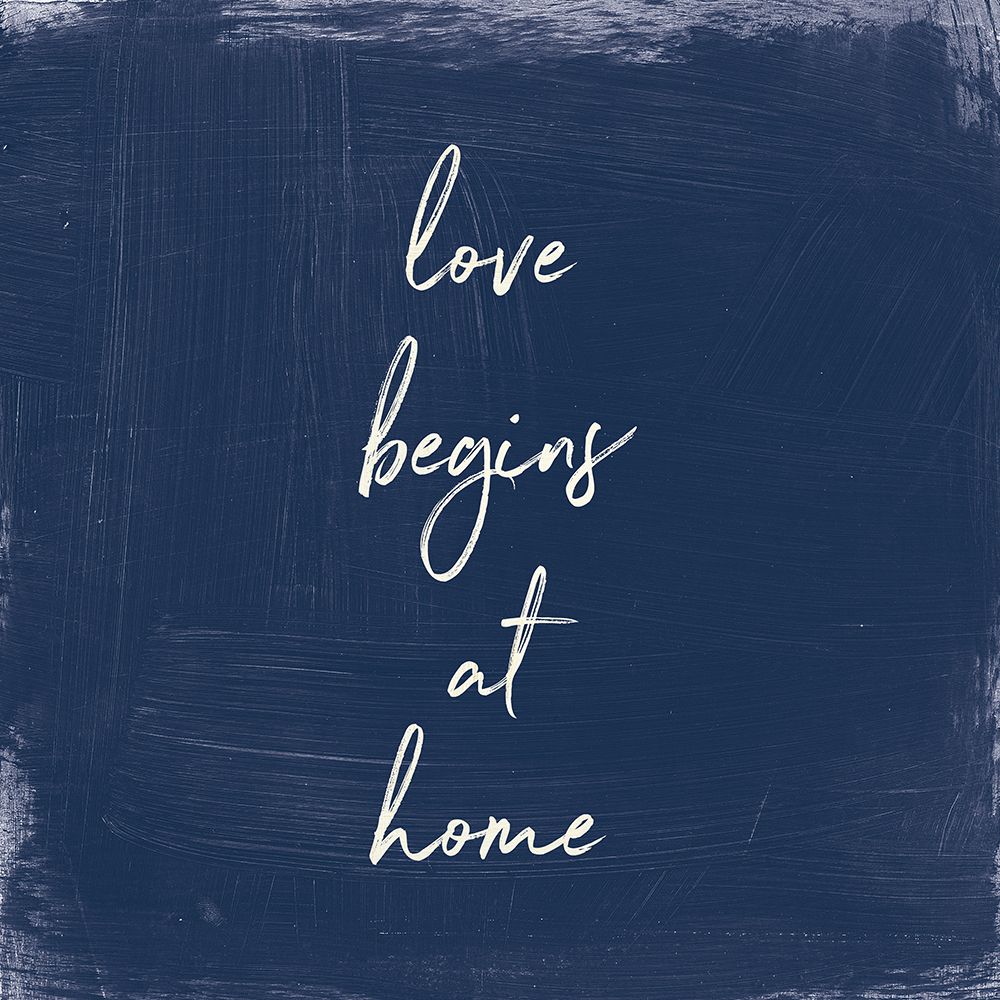 My Home Inspiration IV Indigo art print by Wild Apple Portfolio for $57.95 CAD
