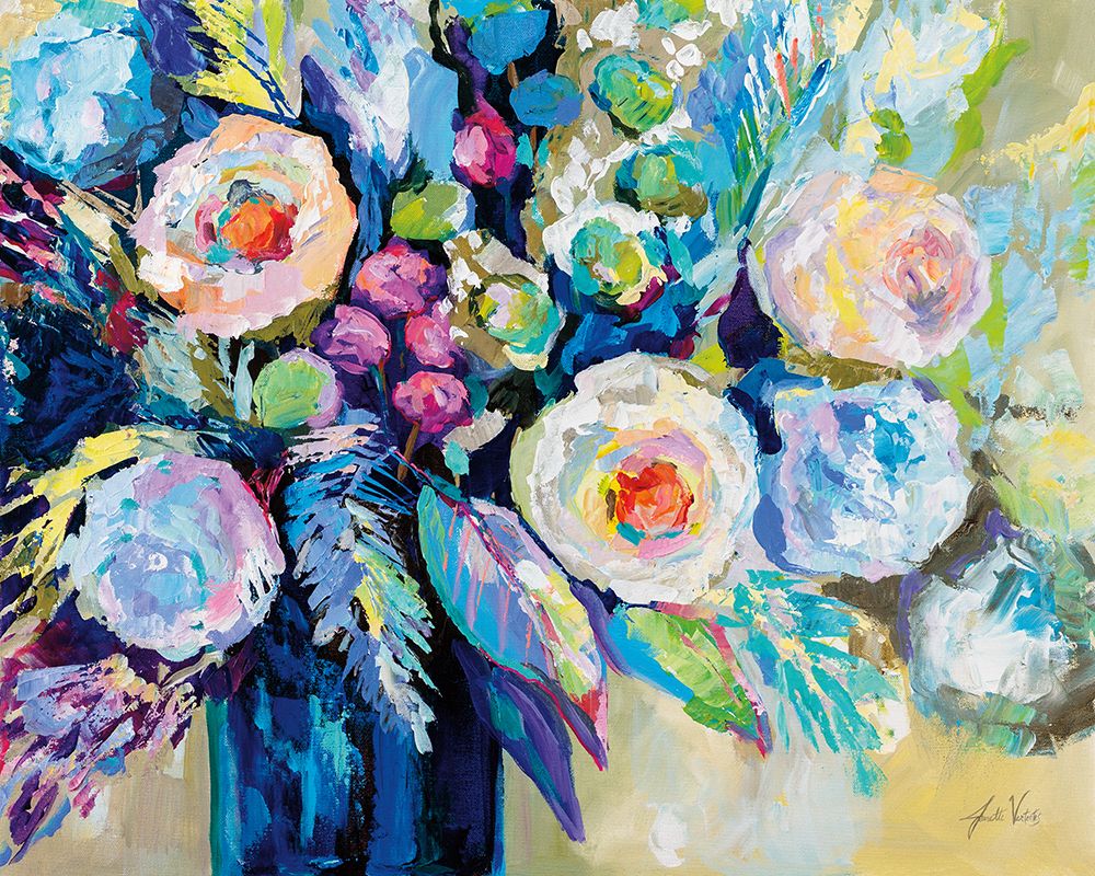 Garden Blues art print by Jeanette Vertentes for $57.95 CAD