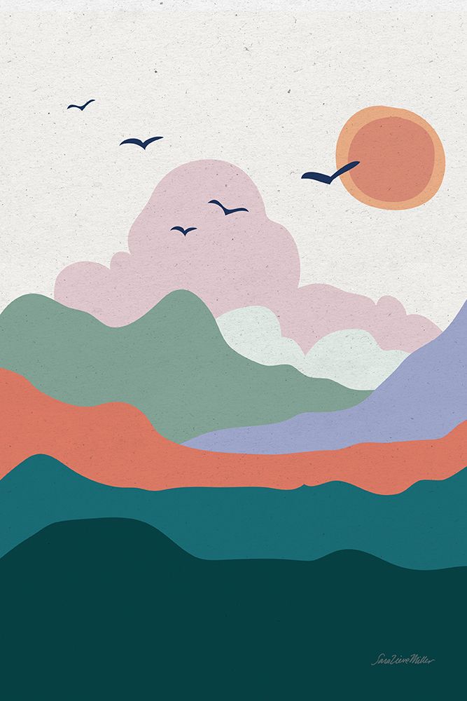 Hills and Valleys II v2 art print by Sara Zieve Miller for $57.95 CAD