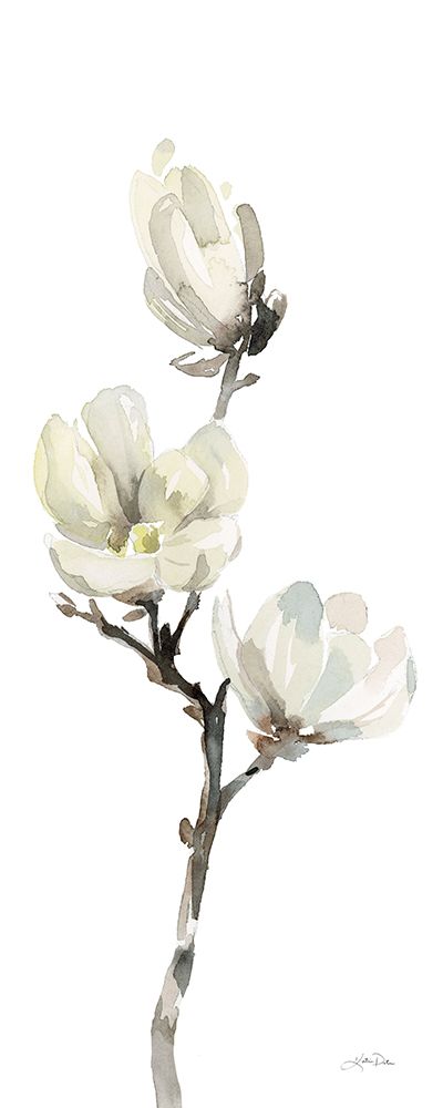 White Magnolia I Panel art print by Katrina Pete for $57.95 CAD