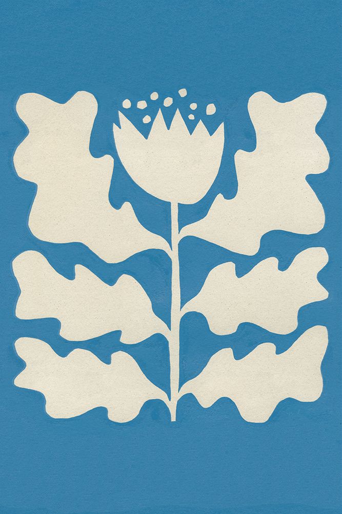 Delighted I Blue Vertical art print by Moira Hershey for $57.95 CAD