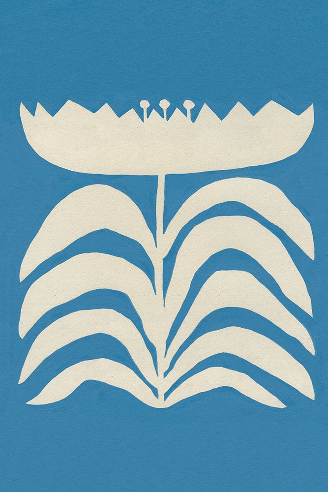 Delighted II Blue Vertical art print by Moira Hershey for $57.95 CAD