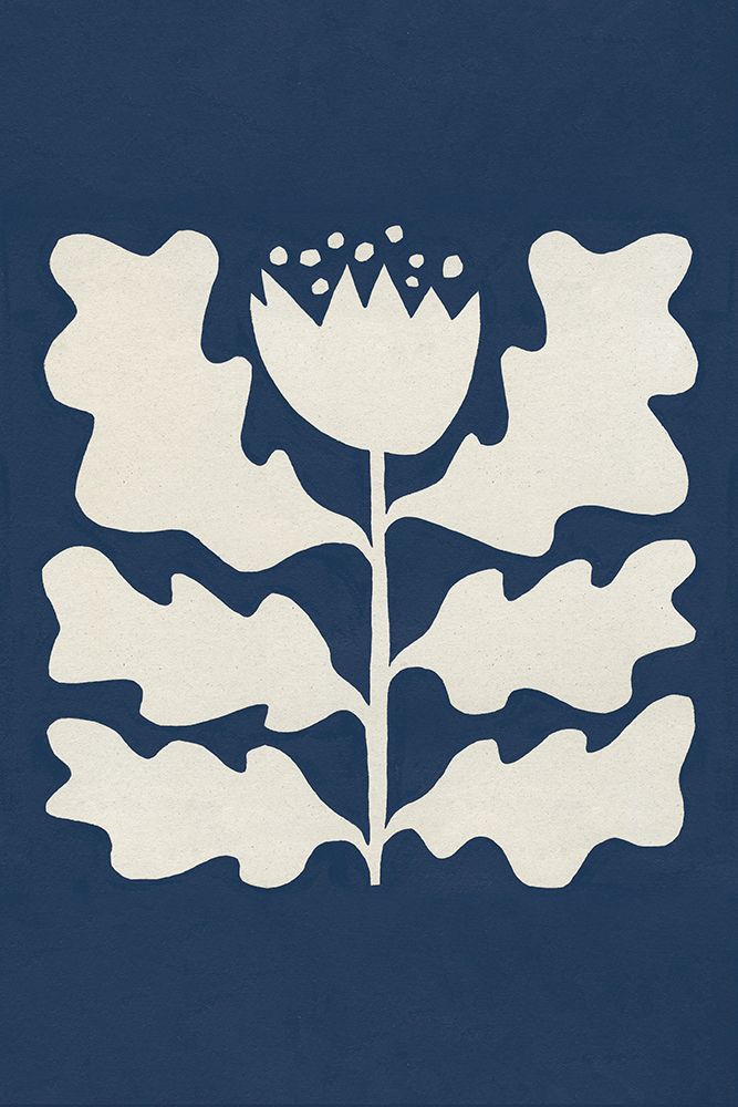 Delighted I Navy Vertical art print by Moira Hershey for $57.95 CAD