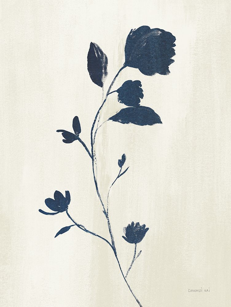 Simple Nature III Indigo Cream art print by Danhui Nai for $57.95 CAD