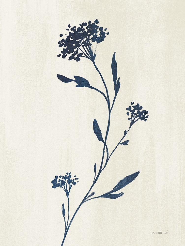 Simple Nature IV Indigo Cream art print by Danhui Nai for $57.95 CAD