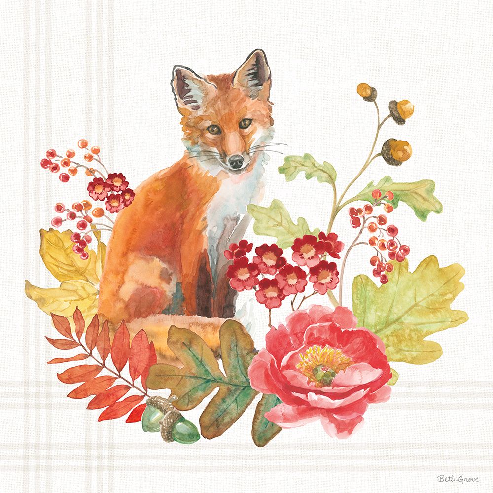 Wooded Harvest II art print by Beth Grove for $57.95 CAD
