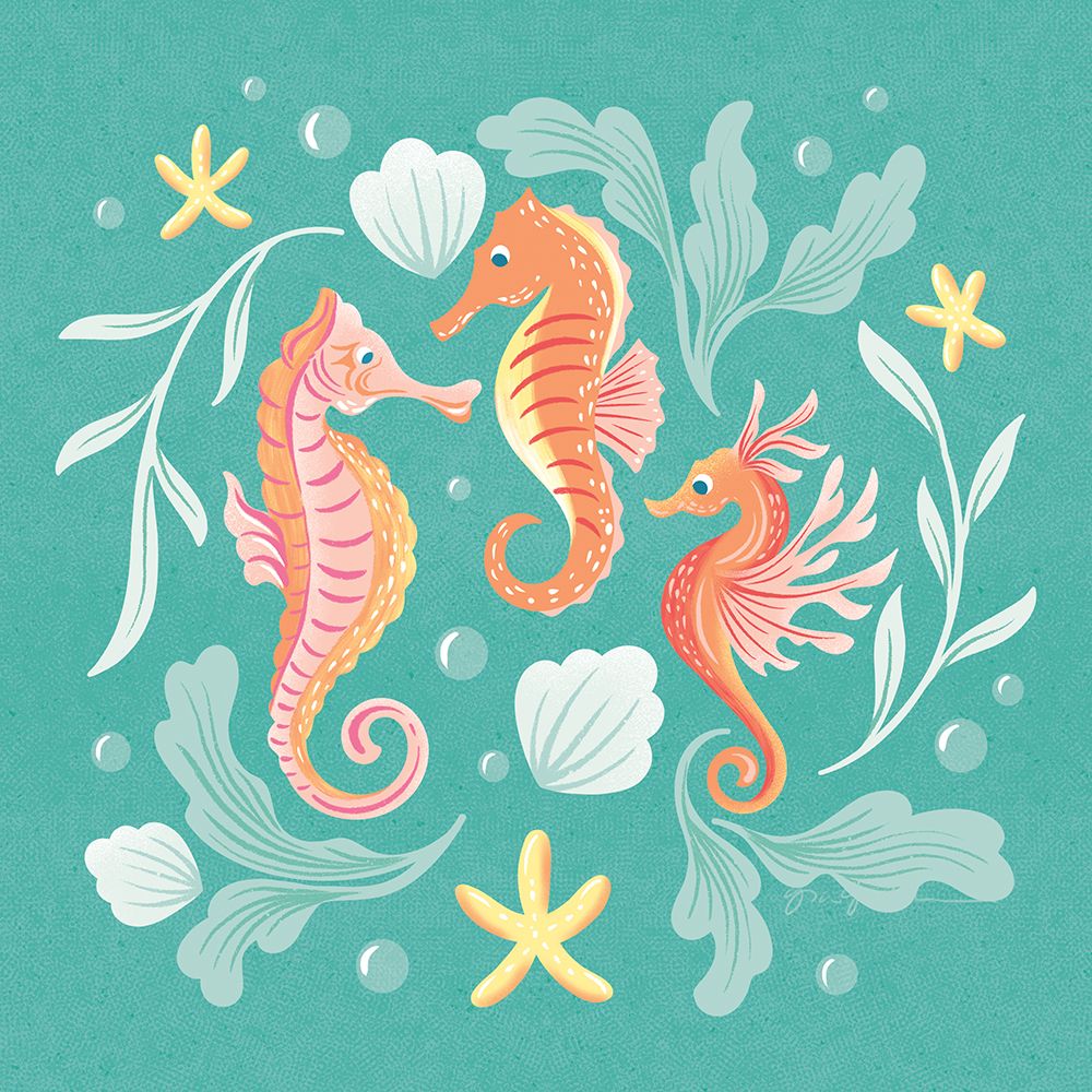 Under the Sea V art print by Gia Graham for $57.95 CAD