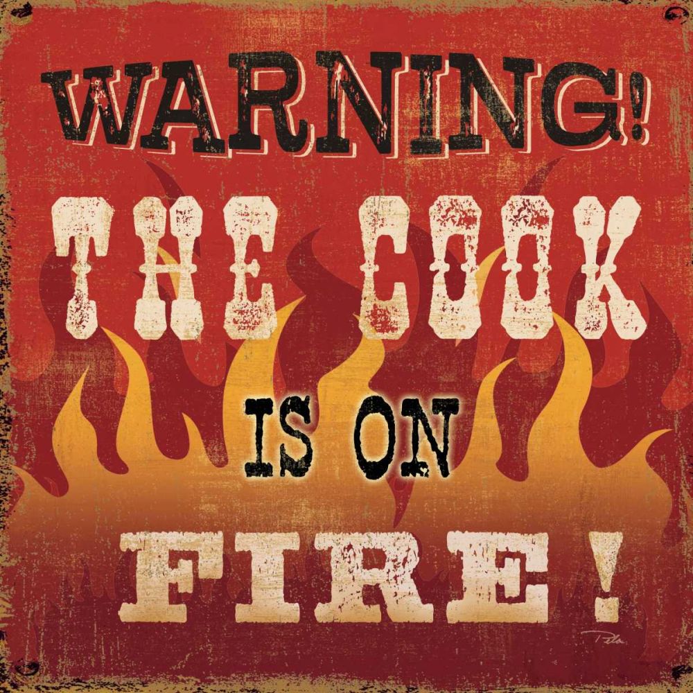 The Cook is on Fire art print by Pela Studio for $57.95 CAD
