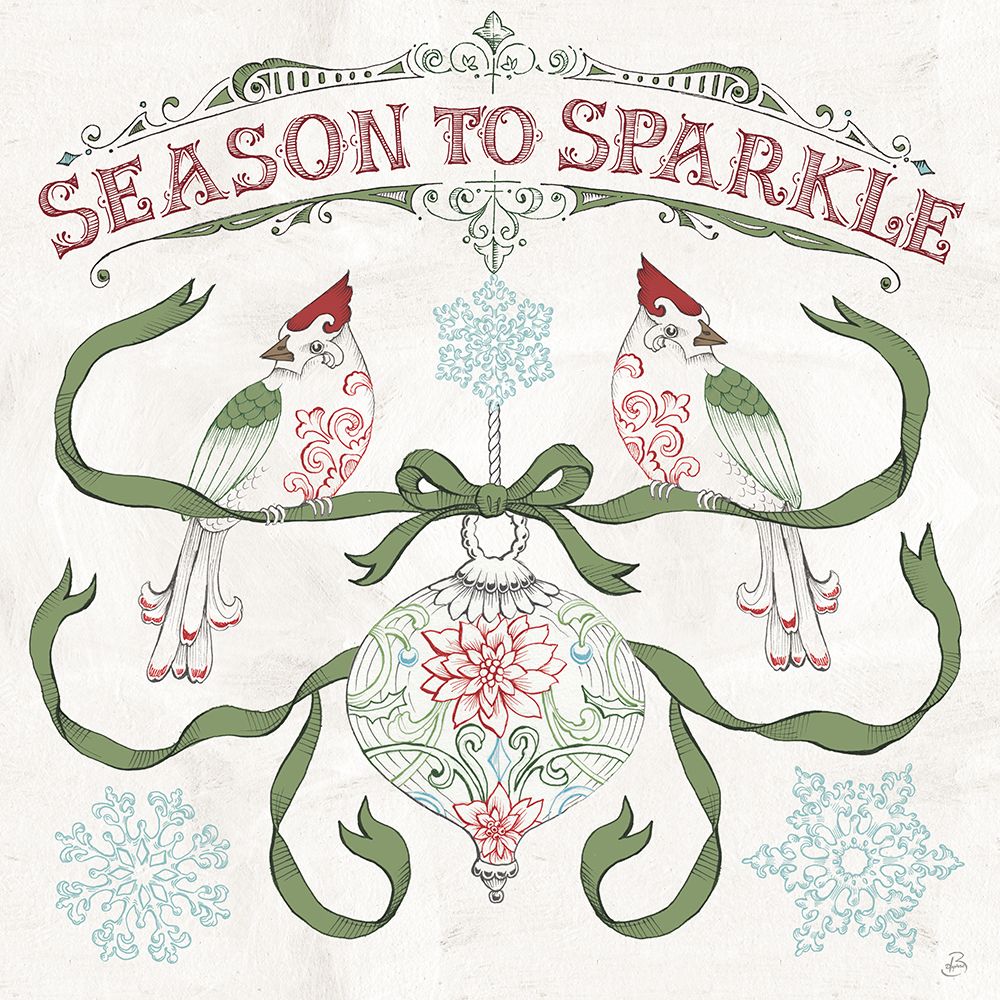 Christmas Season III art print by Daphne Brissonnet for $57.95 CAD