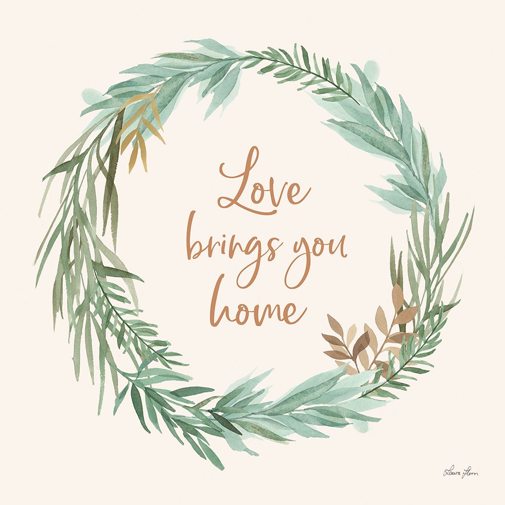 Leaf and Stem Wreath II art print by Laura Horn for $57.95 CAD