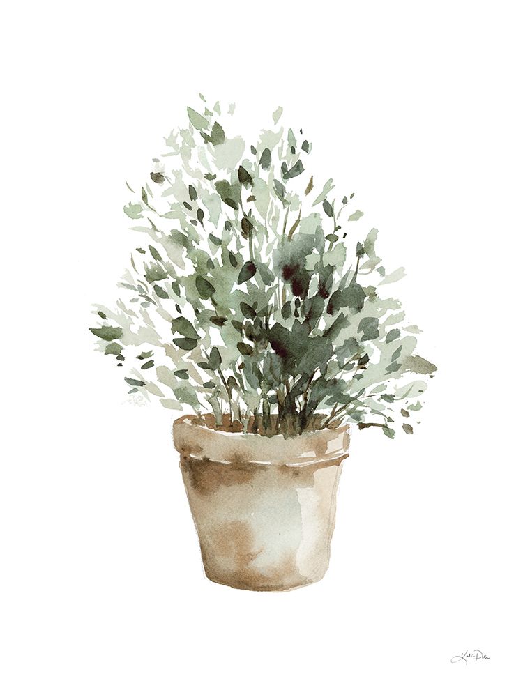 Potted Herbs art print by Katrina Pete for $57.95 CAD