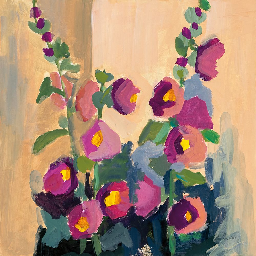 Summer Hollyhocks art print by Pamela Munger for $57.95 CAD