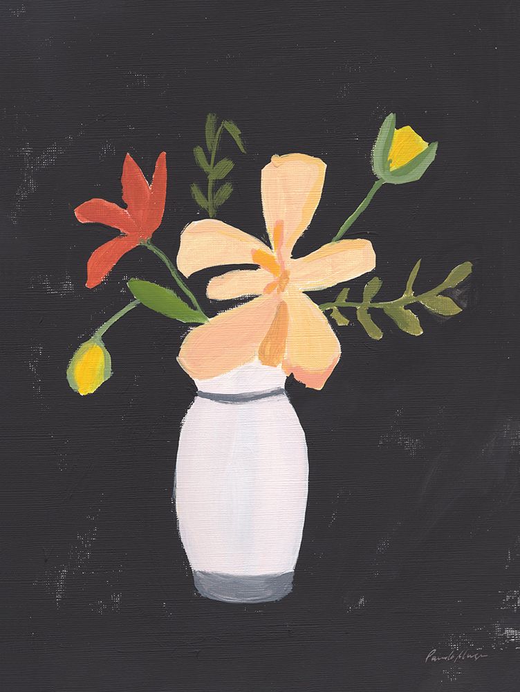 Floral on Black II art print by Pamela Munger for $57.95 CAD