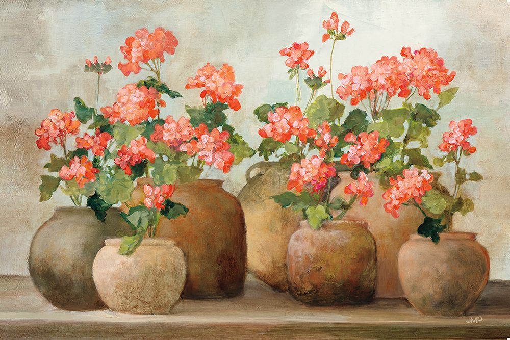Cottage Geraniums art print by Julia Purinton for $57.95 CAD