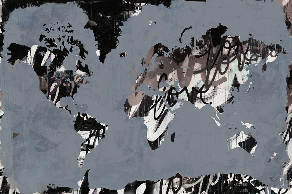 Love the World Map art print by Kent Youngstrom for $57.95 CAD