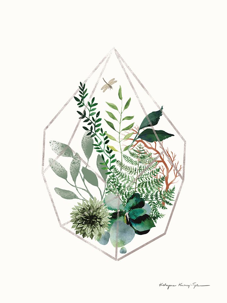 Terrarium art print by Kasia Kucwaj-Tybur for $57.95 CAD
