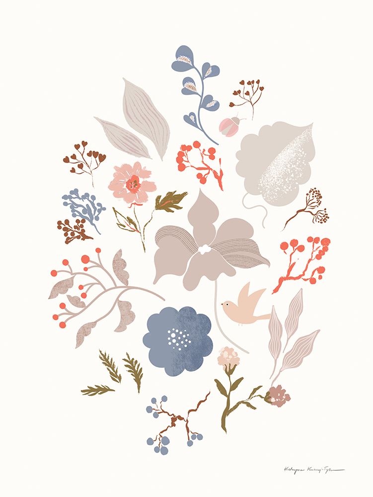 Fleurette II art print by Kasia Kucwaj-Tybur for $57.95 CAD
