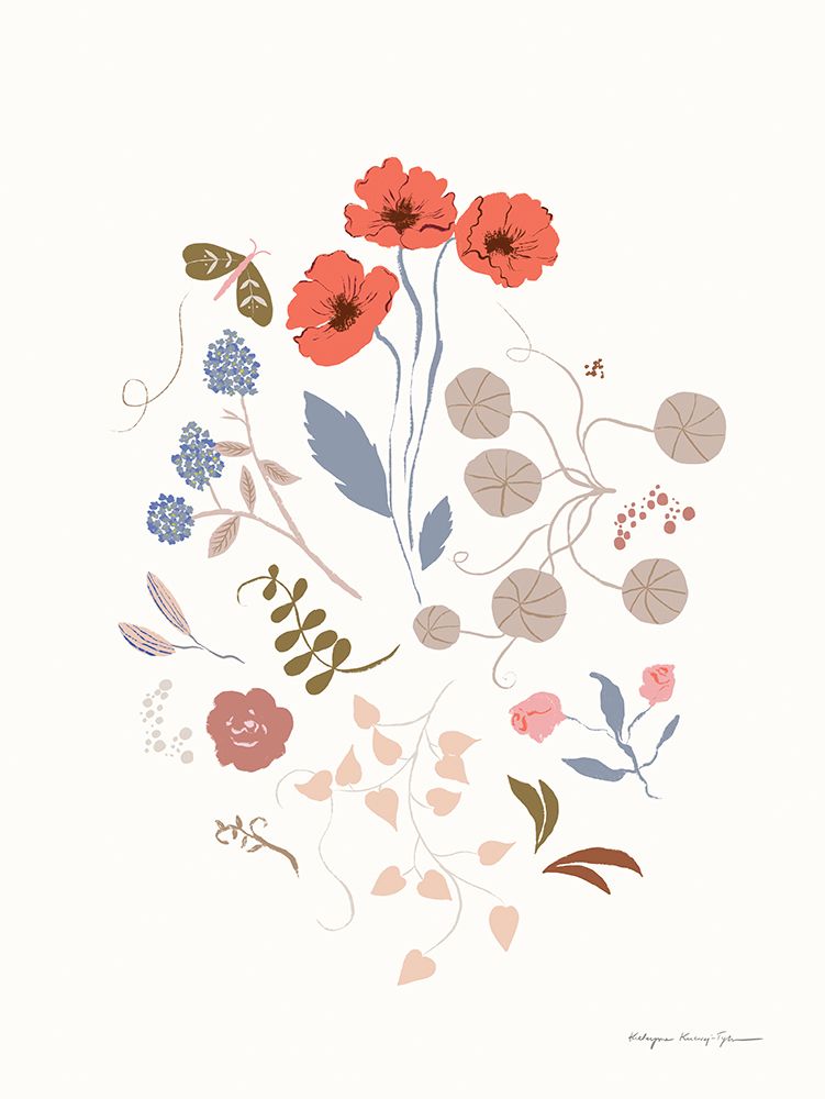 Fleurette III art print by Kasia Kucwaj-Tybur for $57.95 CAD