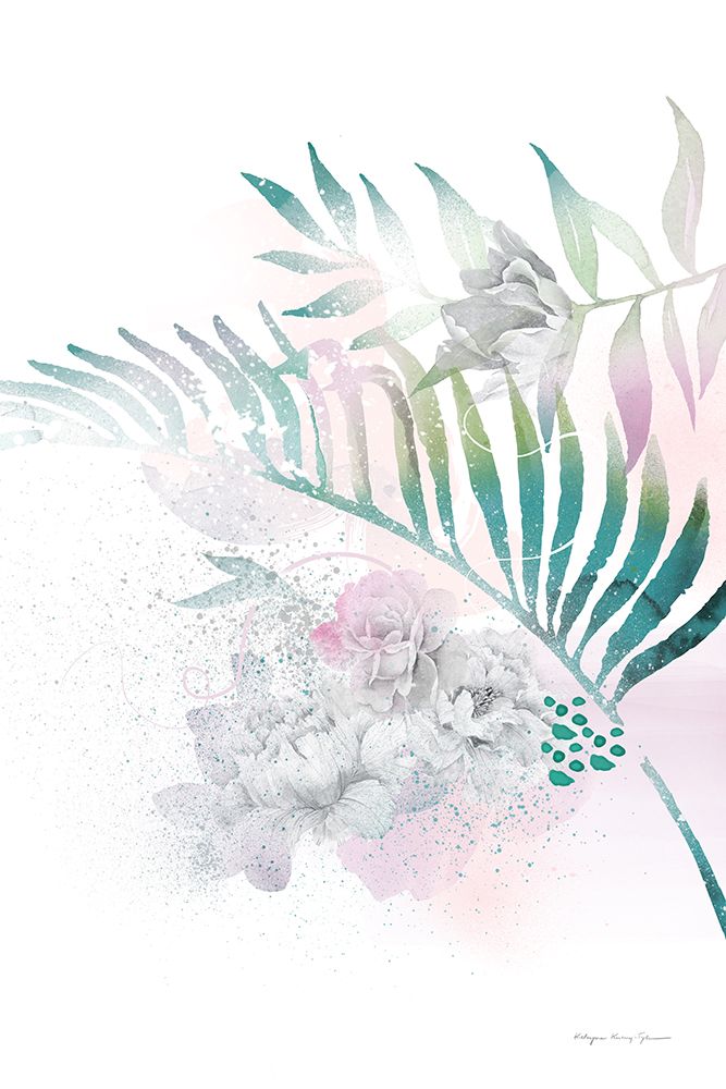 Tropical Floral I art print by Kasia Kucwaj-Tybur for $57.95 CAD