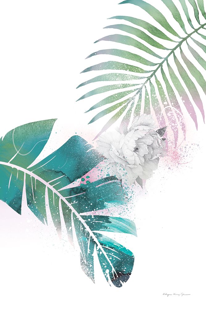 Tropical Floral II art print by Kasia Kucwaj-Tybur for $57.95 CAD