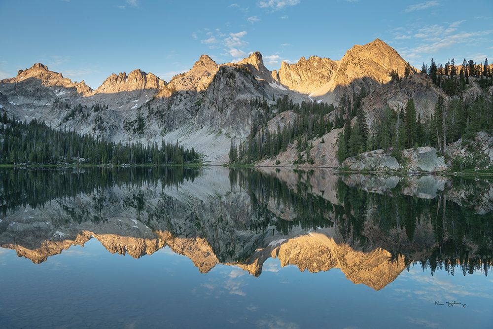 Alice Lake Sawtooh Mountains Idaho art print by Alan Majchrowicz for $57.95 CAD