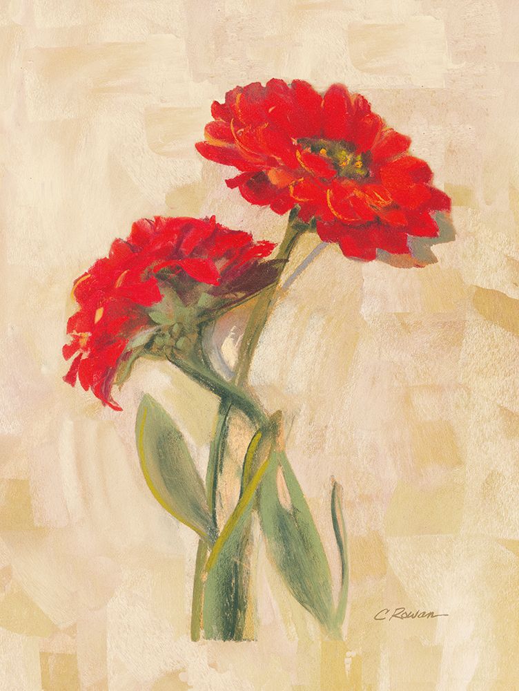 Spicy Zinnias art print by Carol Rowan for $57.95 CAD
