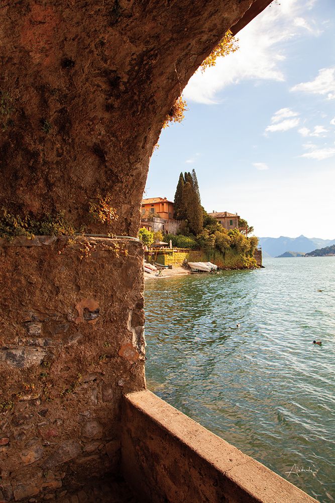 Lake Como Archway art print by Aledanda for $57.95 CAD