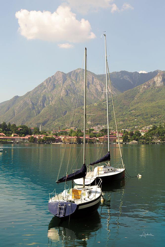 Lake Como Boats I art print by Aledanda for $57.95 CAD