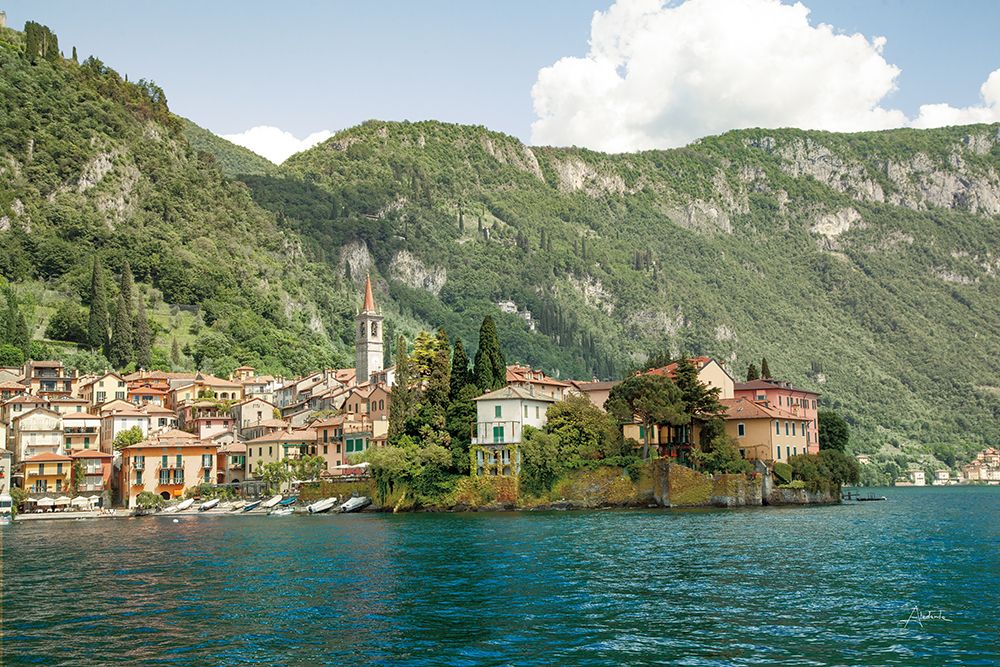 Lake Como Village IV art print by Aledanda for $57.95 CAD
