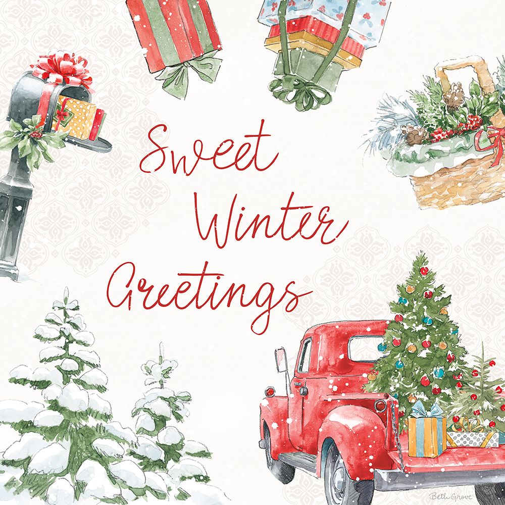 Home For The Holidays VII art print by Beth Grove for $57.95 CAD