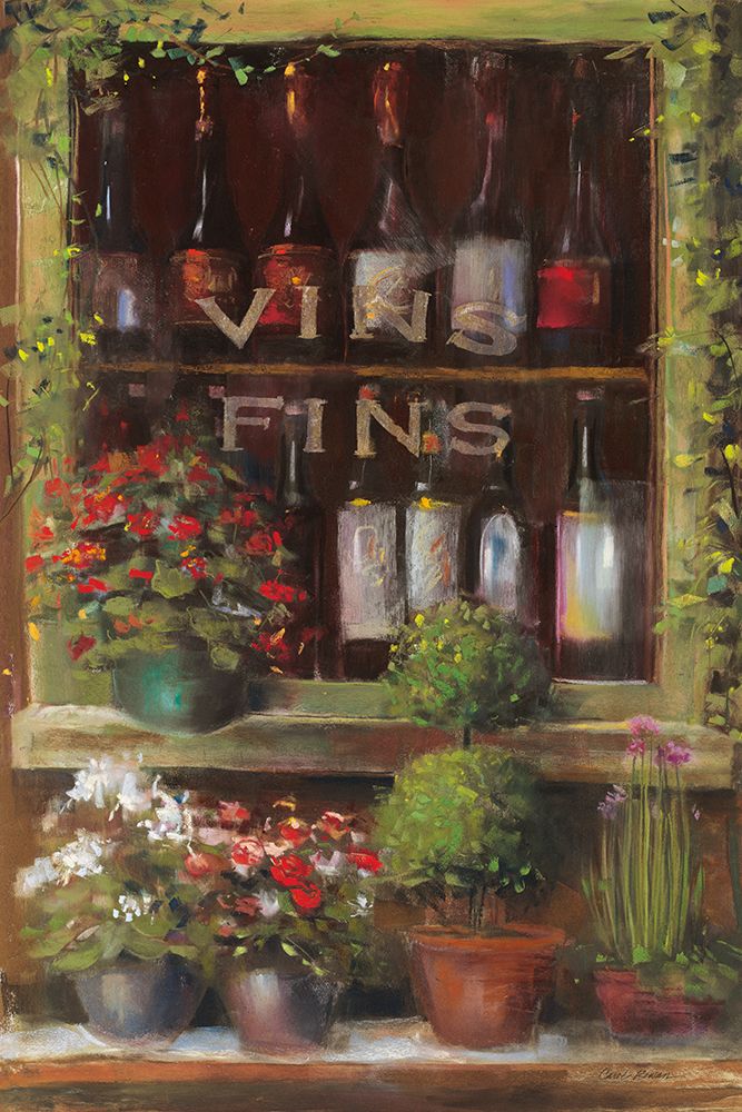 Wine and Herbs I art print by Carol Rowan for $57.95 CAD