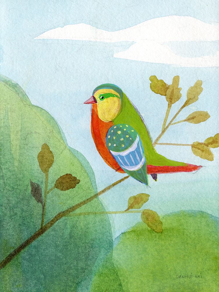 Colorful Birds II art print by Danhui Nai for $57.95 CAD