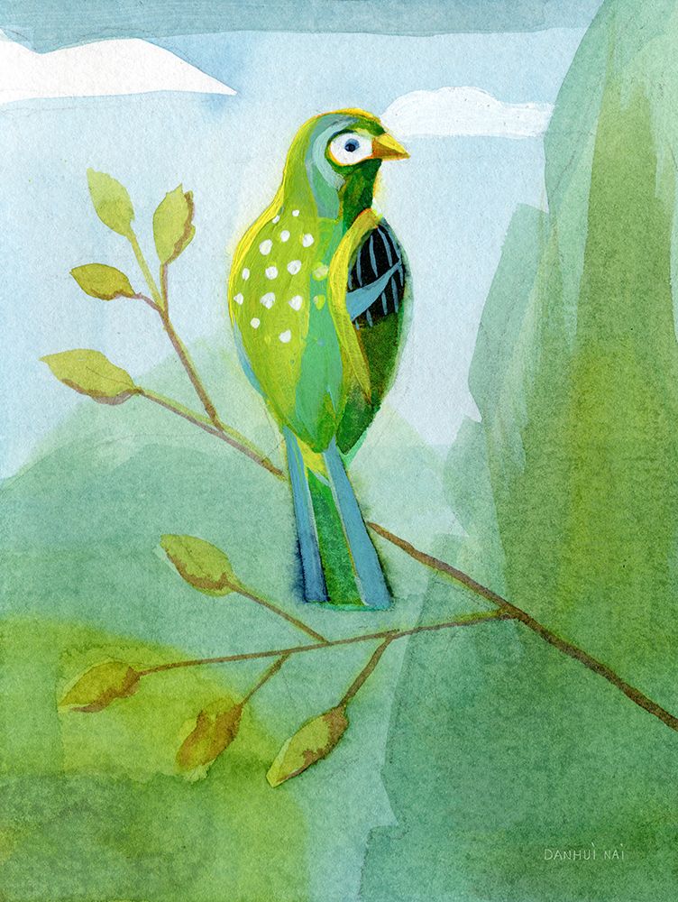 Colorful Birds III art print by Danhui Nai for $57.95 CAD