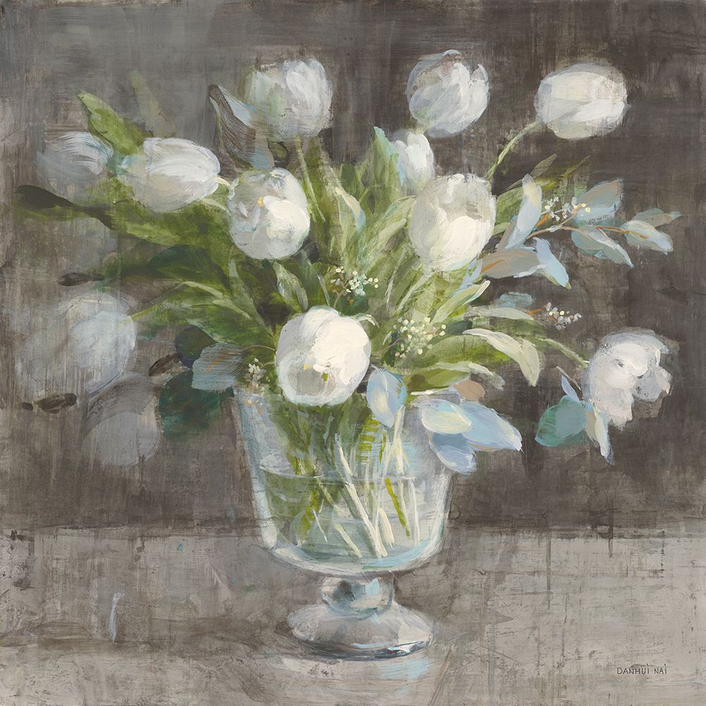 Serene Tulips art print by Danhui Nai for $57.95 CAD
